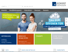 Tablet Screenshot of eckert-schulen.de